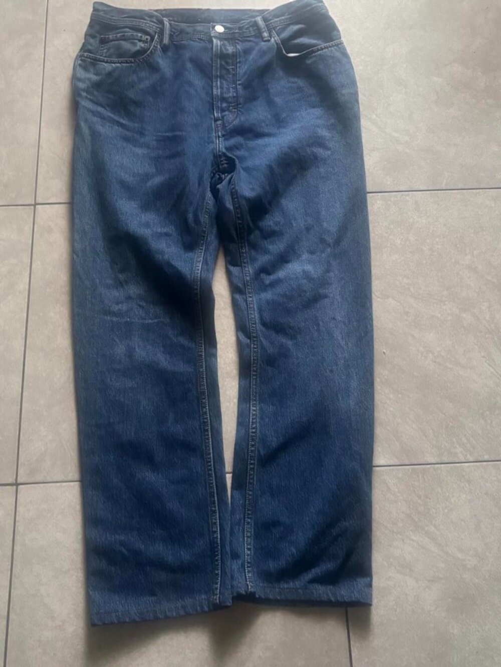 Acne studios Blå Konst Italian made jeans in navy blue, size 33